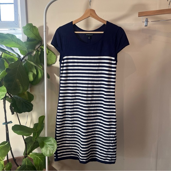 41 Hawthorn Navy and White Striped Mini Dress - Picture 1 of 6